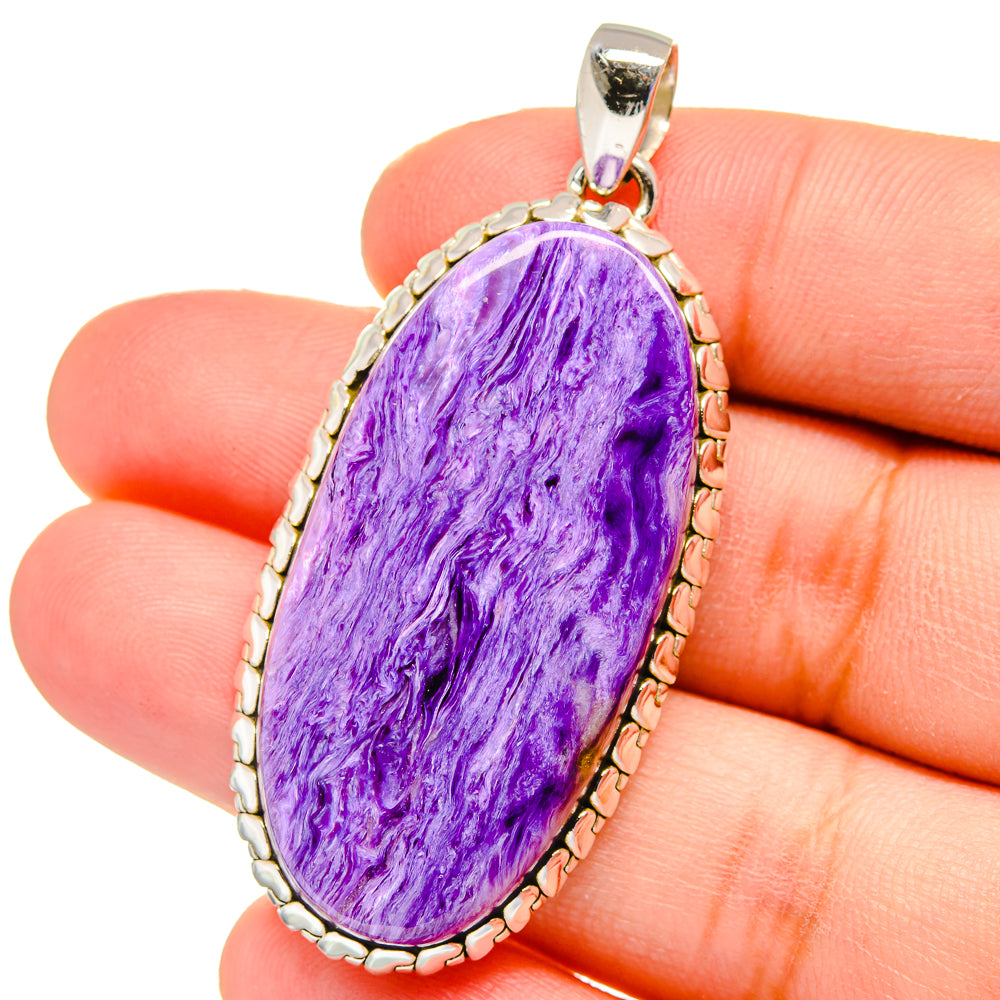 Charoite Pendants handcrafted by Ana Silver Co - PD16259