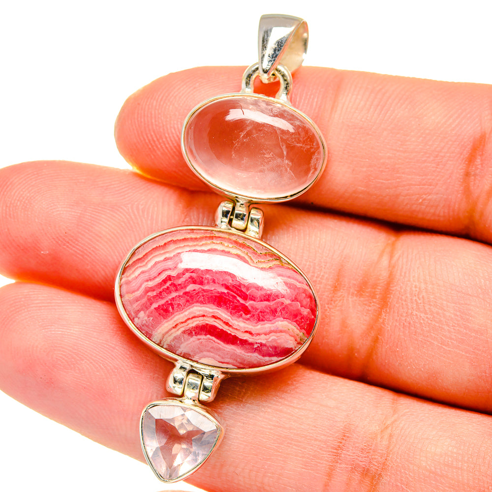 Rhodochrosite Pendants handcrafted by Ana Silver Co - PD16263