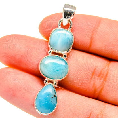 Larimar Pendants handcrafted by Ana Silver Co - PD16269