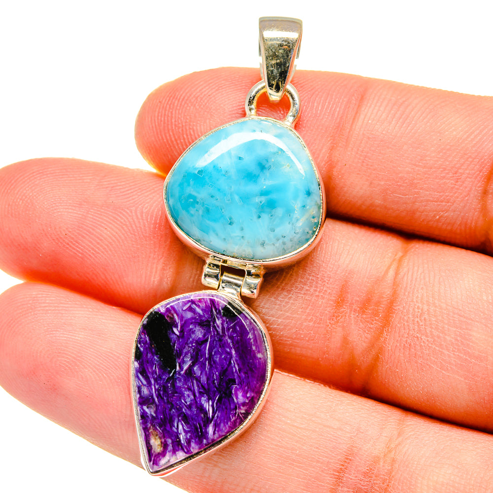 Charoite Pendants handcrafted by Ana Silver Co - PD16270