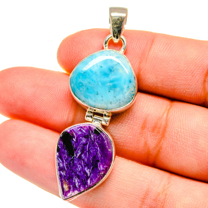 Charoite Pendants handcrafted by Ana Silver Co - PD16270