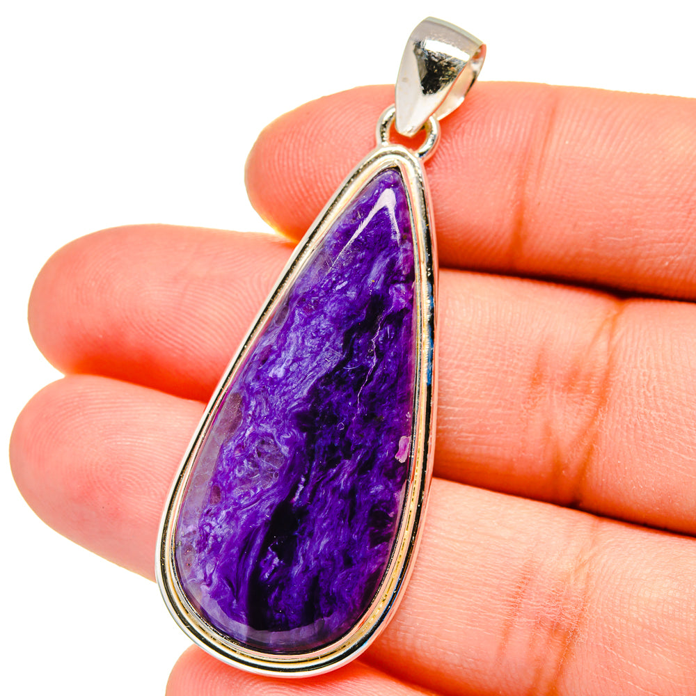 Charoite Pendants handcrafted by Ana Silver Co - PD16273
