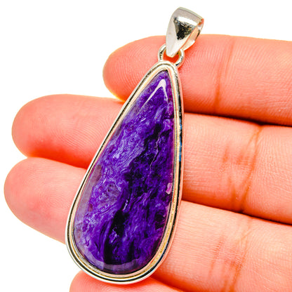 Charoite Pendants handcrafted by Ana Silver Co - PD16273