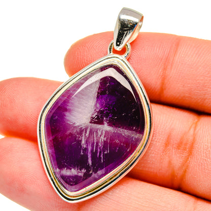 Chevron Amethyst Pendants handcrafted by Ana Silver Co - PD16274