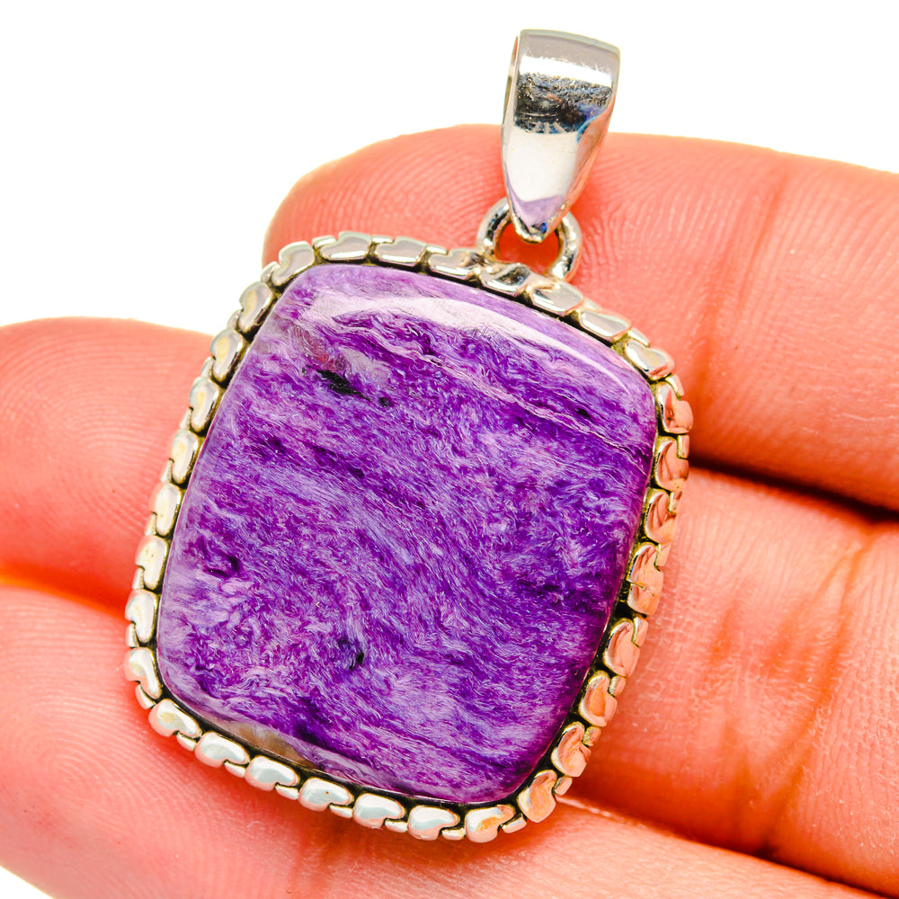 Charoite Pendants handcrafted by Ana Silver Co - PD16275