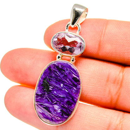 Charoite Pendants handcrafted by Ana Silver Co - PD16284