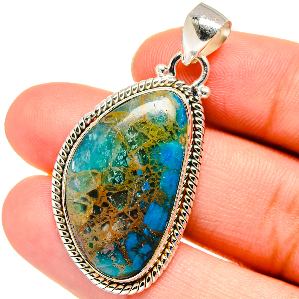 Peruvian Opal Pendants handcrafted by Ana Silver Co - PD16290