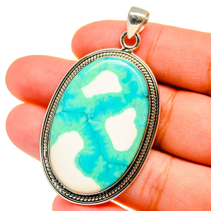 Green Howlite Pendants handcrafted by Ana Silver Co - PD16305