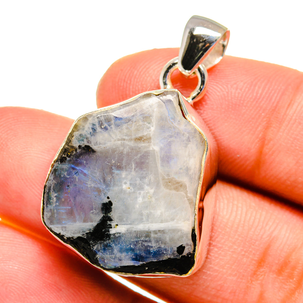 Rainbow Moonstone Pendants handcrafted by Ana Silver Co - PD16313
