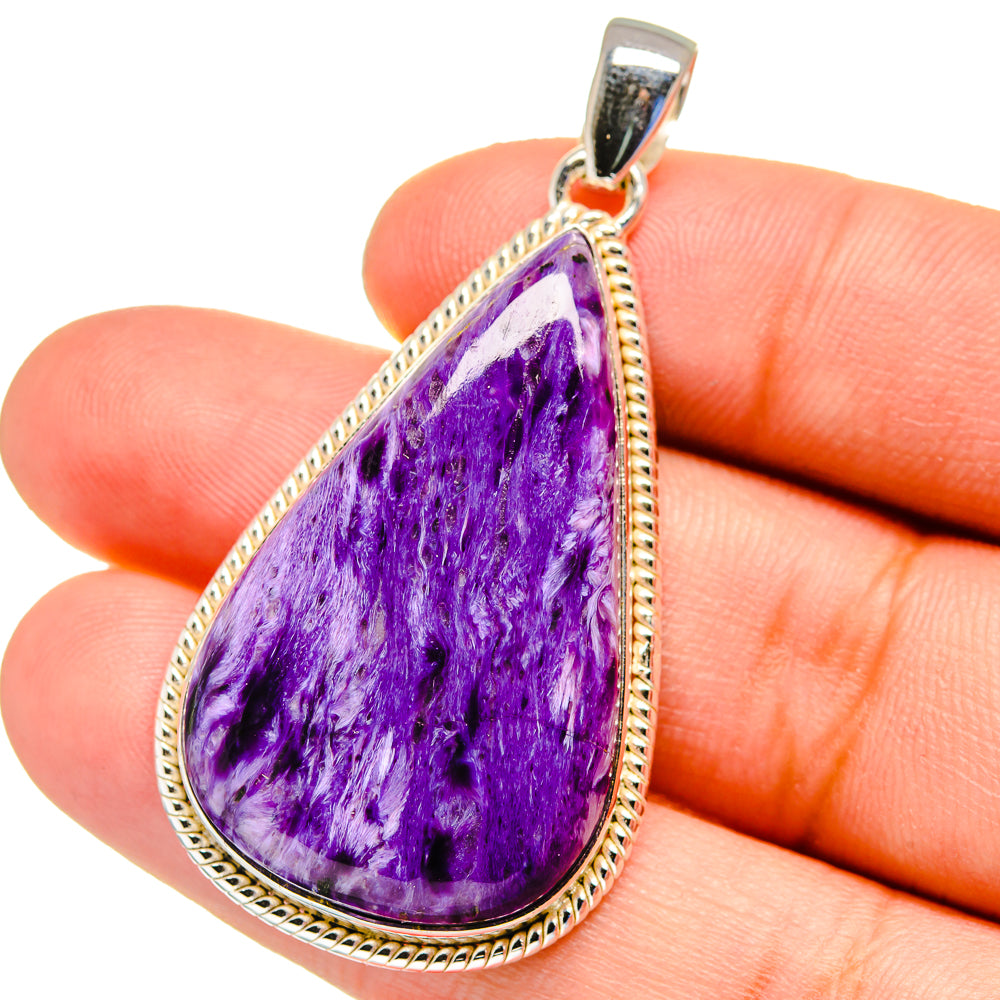 Charoite Pendants handcrafted by Ana Silver Co - PD16321
