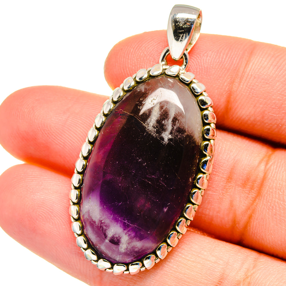 Chevron Amethyst Pendants handcrafted by Ana Silver Co - PD16324