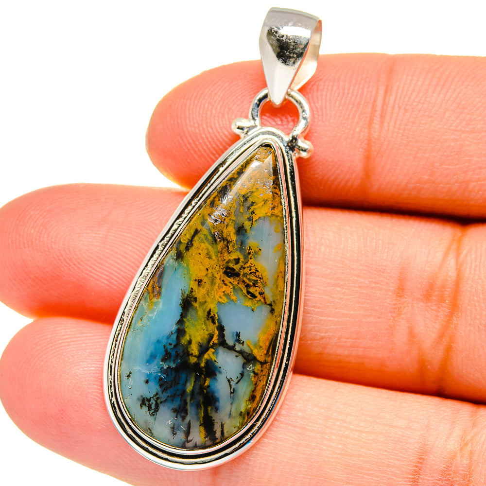Peruvian Opal Pendants handcrafted by Ana Silver Co - PD16326
