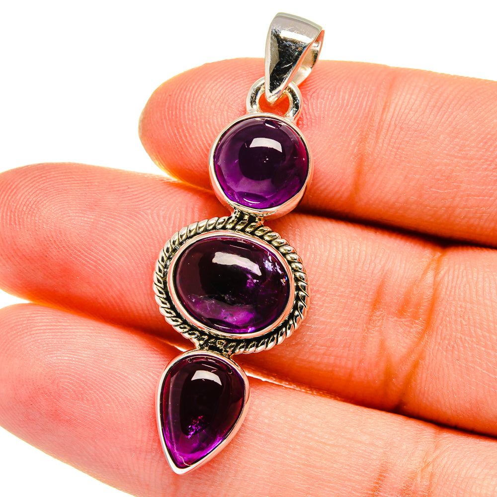 Amethyst Pendants handcrafted by Ana Silver Co - PD16327