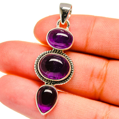 Amethyst Pendants handcrafted by Ana Silver Co - PD16328