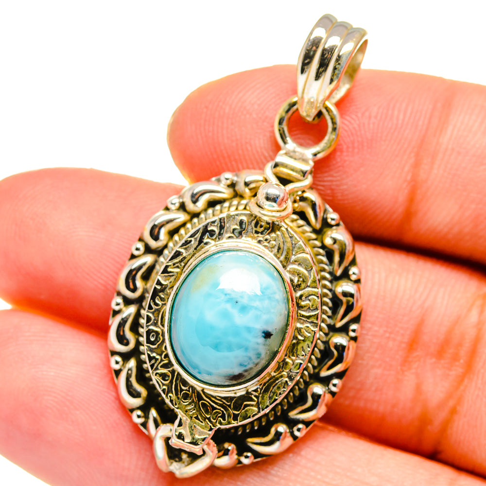 Larimar Pendants handcrafted by Ana Silver Co - PD16342