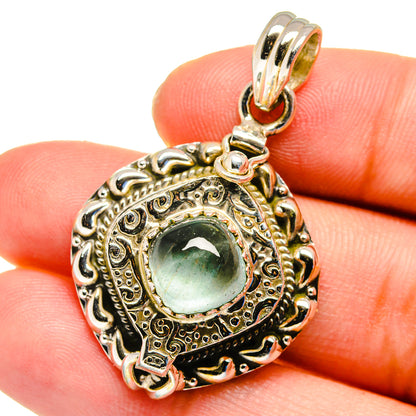 Aquamarine Pendants handcrafted by Ana Silver Co - PD16344