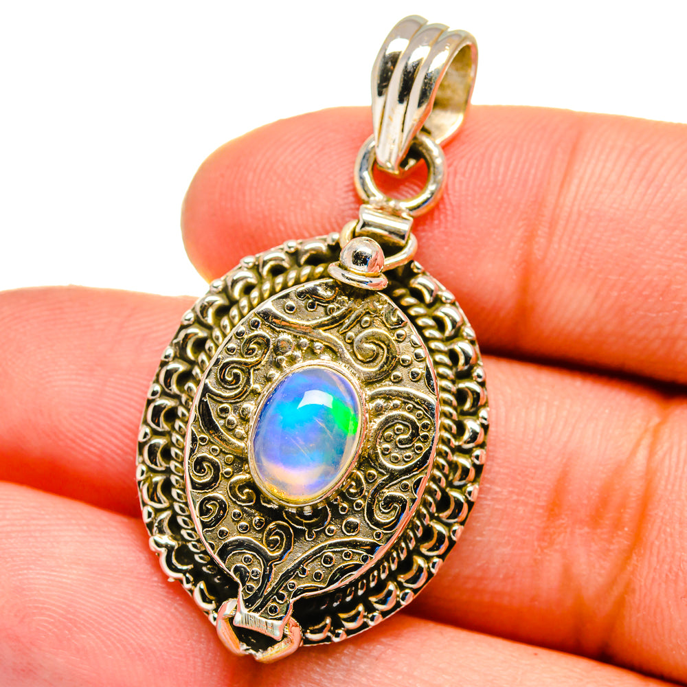 Ethiopian Opal Pendants handcrafted by Ana Silver Co - PD16345