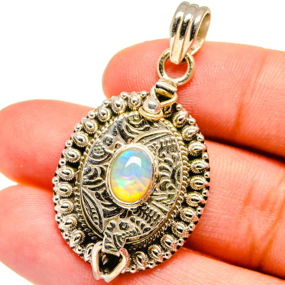 Ethiopian Opal Pendants handcrafted by Ana Silver Co - PD16349