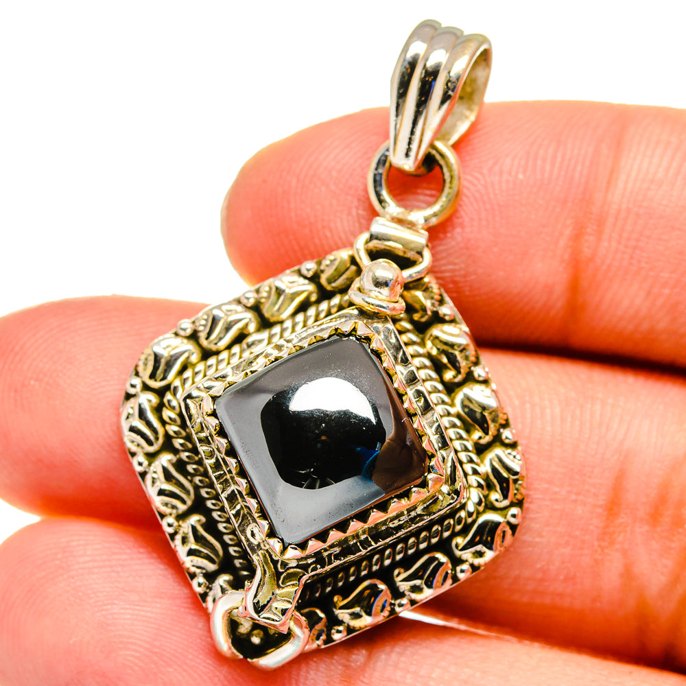 Hematite Pendants handcrafted by Ana Silver Co - PD16350