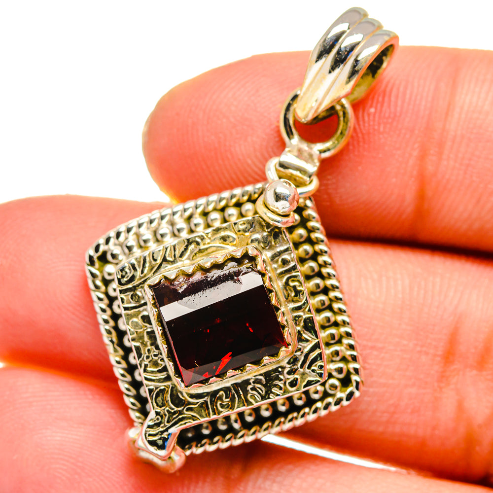 Garnet Pendants handcrafted by Ana Silver Co - PD16354