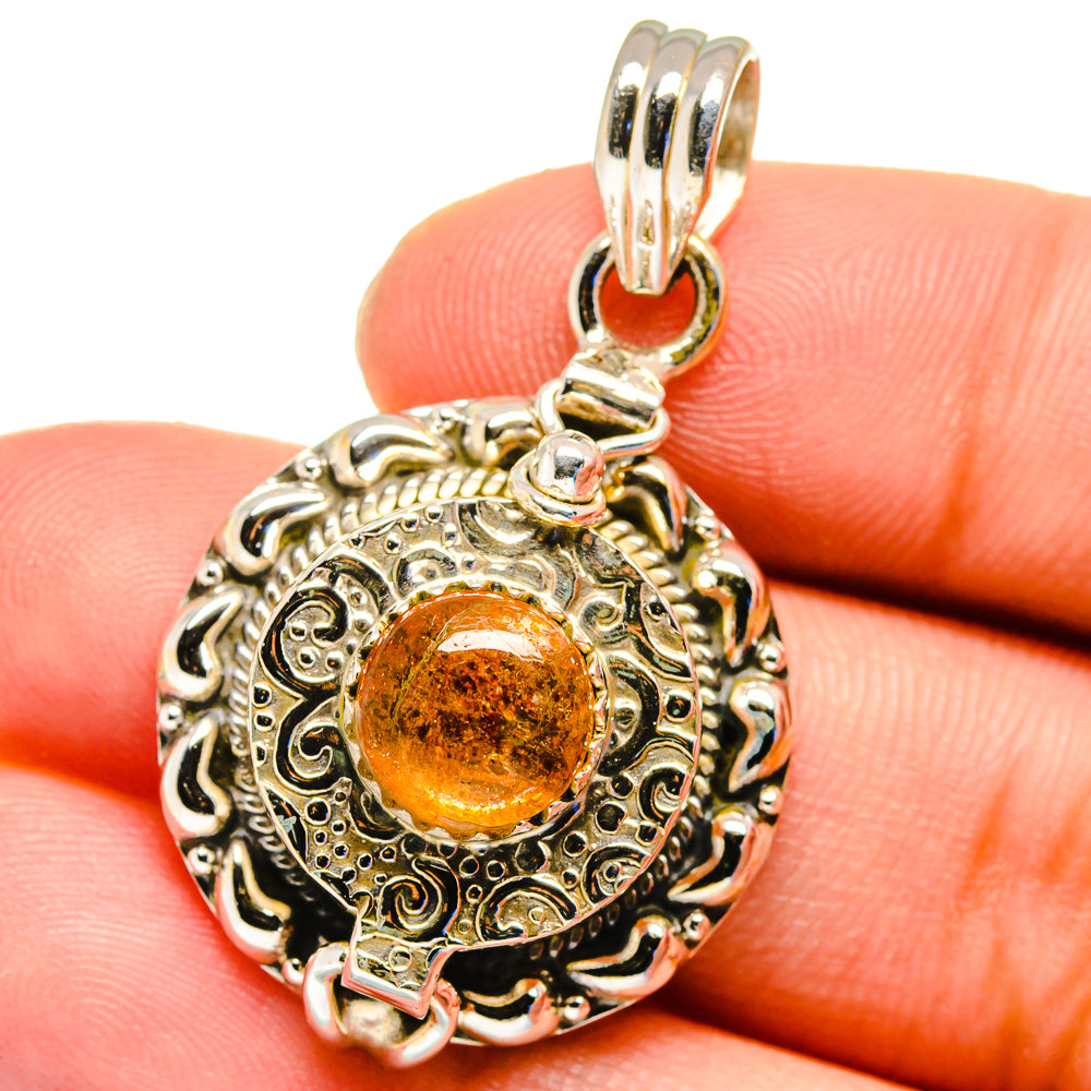 Sunstone Pendants handcrafted by Ana Silver Co - PD16356