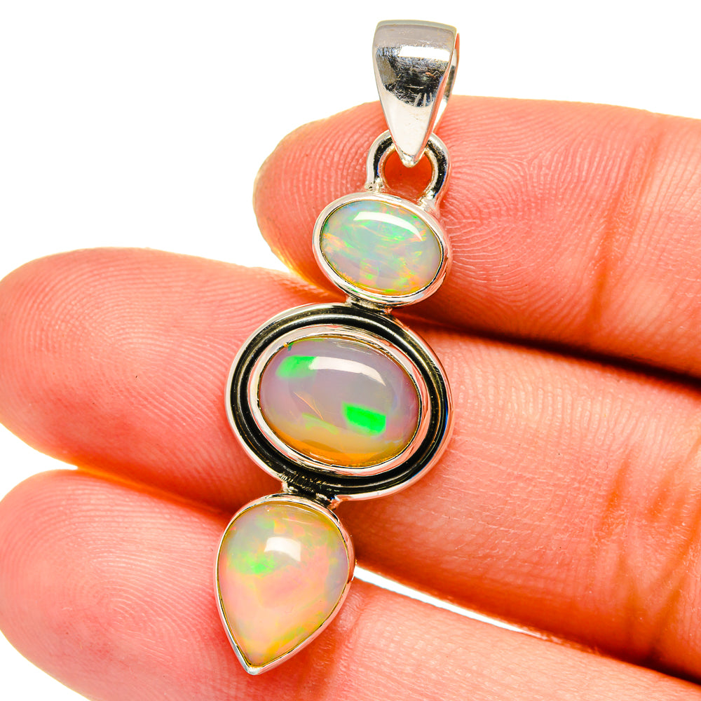 Ethiopian Opal Pendants handcrafted by Ana Silver Co - PD16363