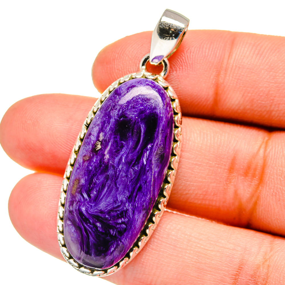 Charoite Pendants handcrafted by Ana Silver Co - PD16365
