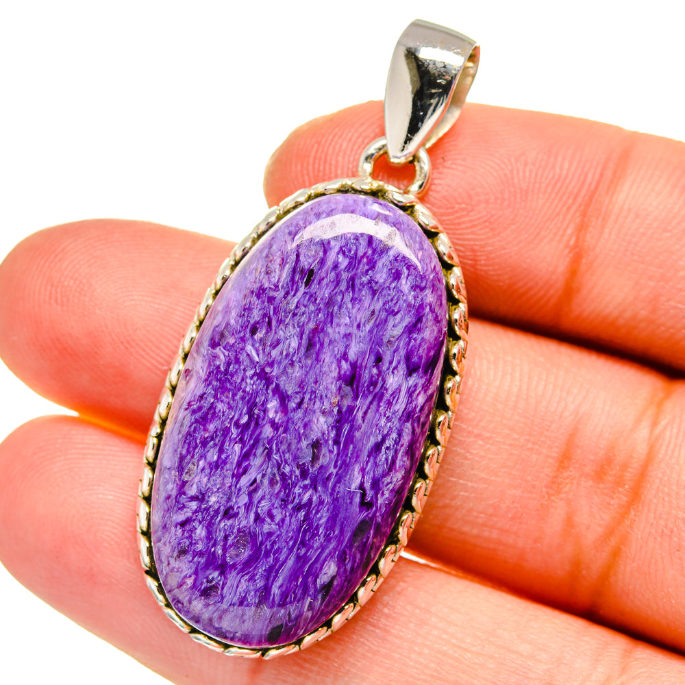 Charoite Pendants handcrafted by Ana Silver Co - PD16368