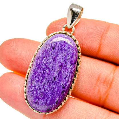 Charoite Pendants handcrafted by Ana Silver Co - PD16368