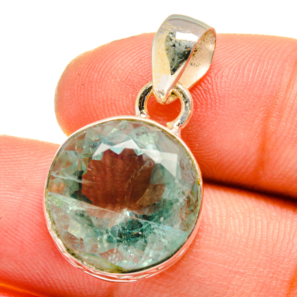 Blue Fluorite Pendants handcrafted by Ana Silver Co - PD16373