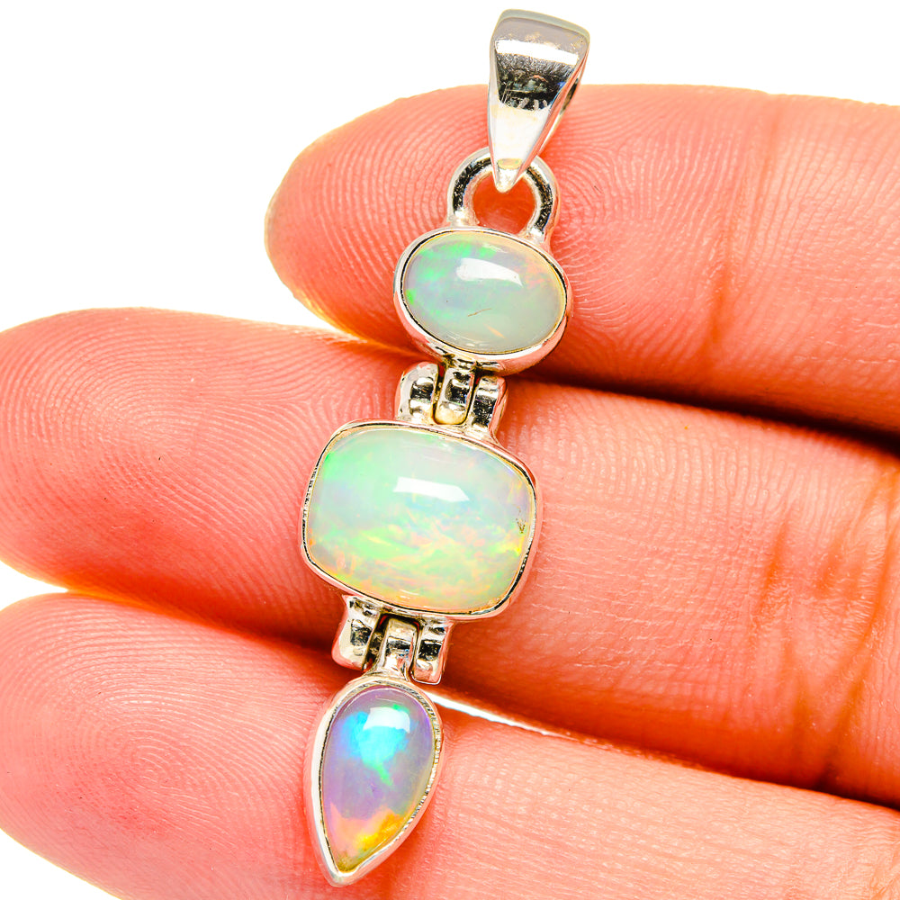 Ethiopian Opal Pendants handcrafted by Ana Silver Co - PD16376