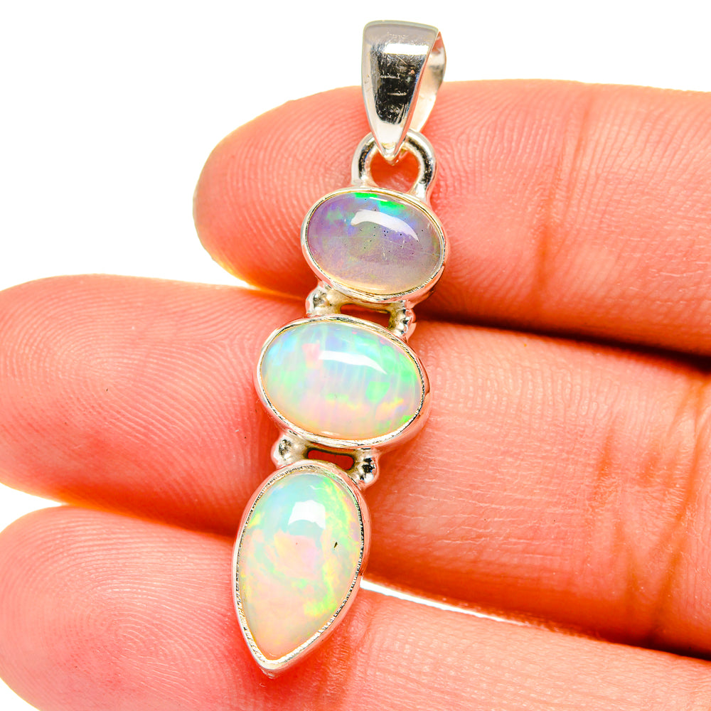 Ethiopian Opal Pendants handcrafted by Ana Silver Co - PD16377