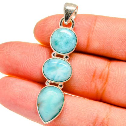 Larimar Pendants handcrafted by Ana Silver Co - PD16379