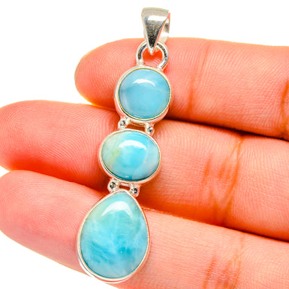 Larimar Pendants handcrafted by Ana Silver Co - PD16380