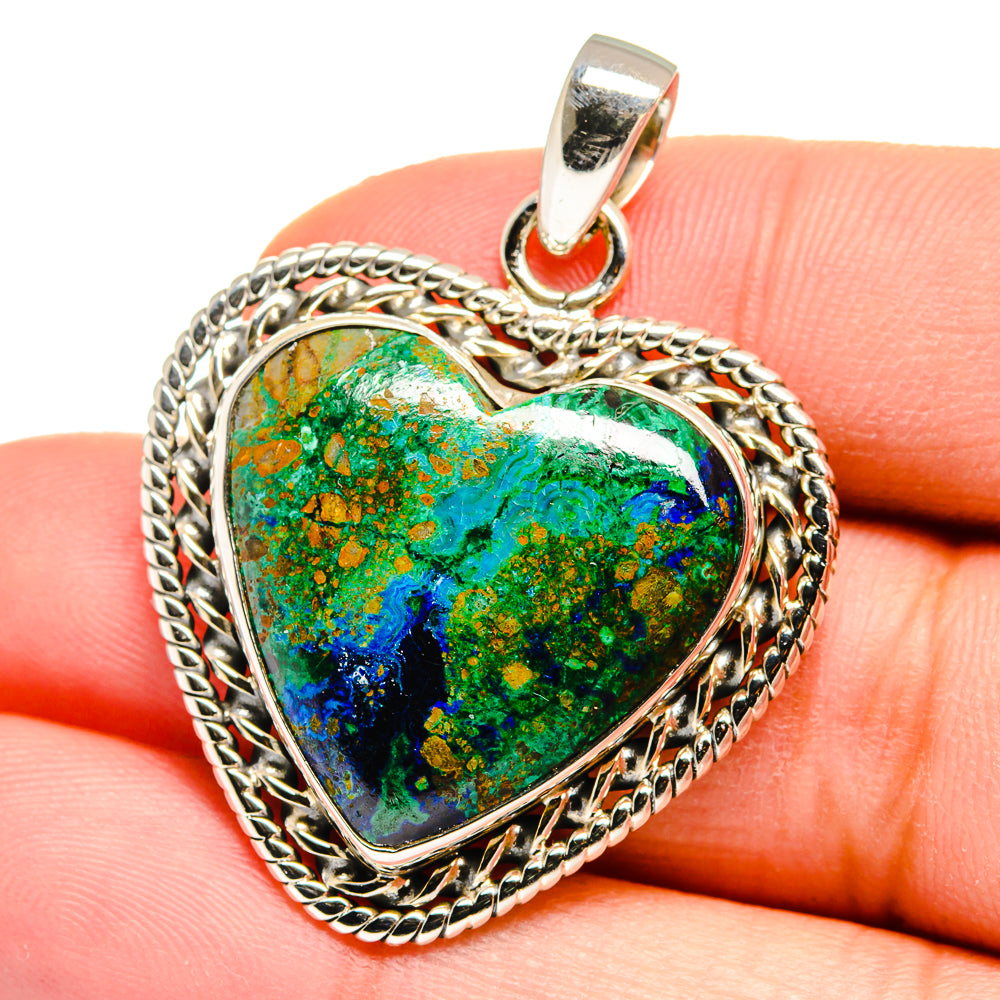 Azurite Malachite Pendants handcrafted by Ana Silver Co - PD16390