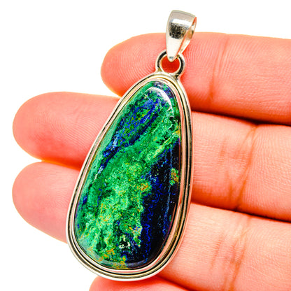 Azurite Malachite Pendants handcrafted by Ana Silver Co - PD16397