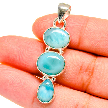 Larimar Pendants handcrafted by Ana Silver Co - PD16402
