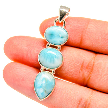 Larimar Pendants handcrafted by Ana Silver Co - PD16404