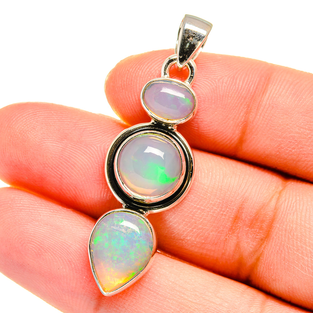 Ethiopian Opal Pendants handcrafted by Ana Silver Co - PD16406