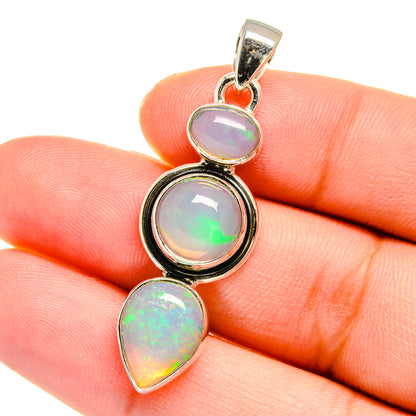 Ethiopian Opal Pendants handcrafted by Ana Silver Co - PD16406