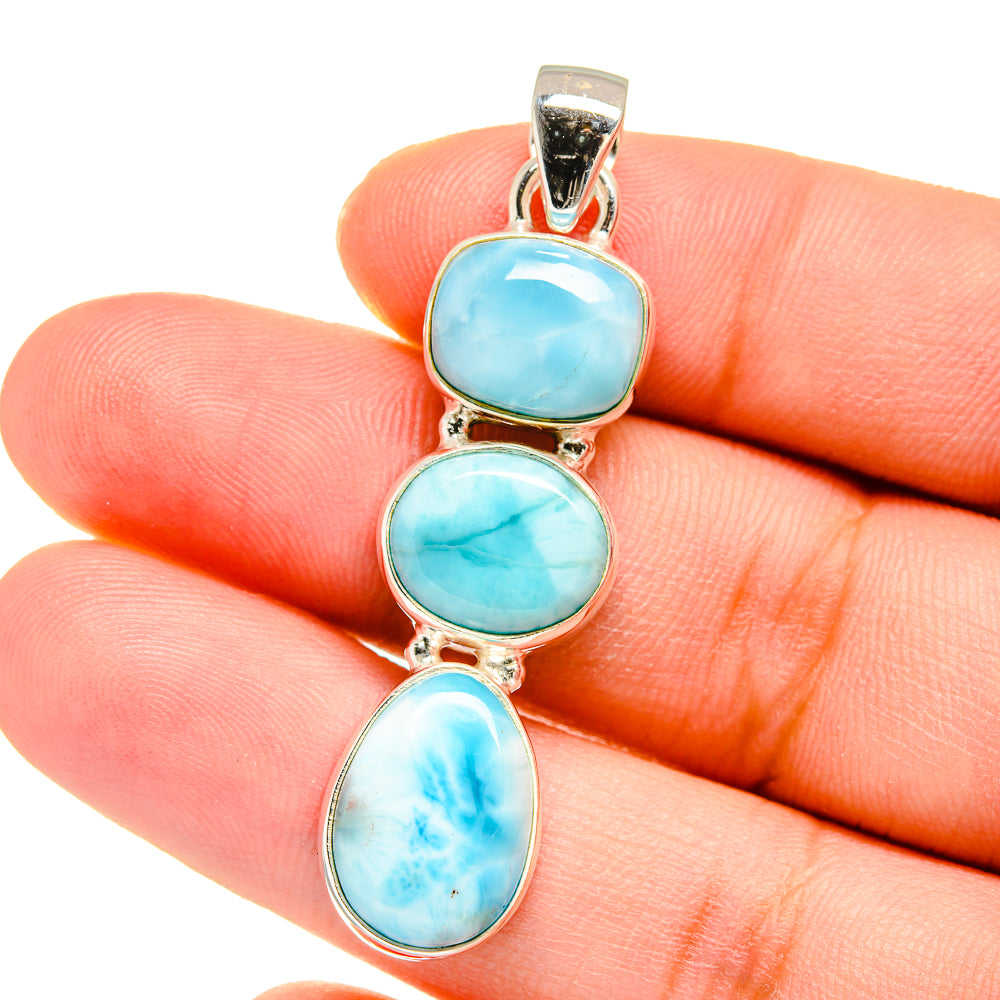 Larimar Pendants handcrafted by Ana Silver Co - PD16408