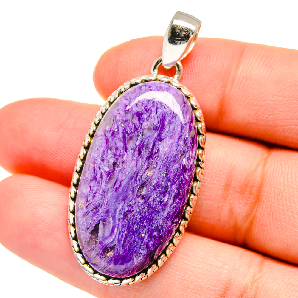 Charoite Pendants handcrafted by Ana Silver Co - PD16412