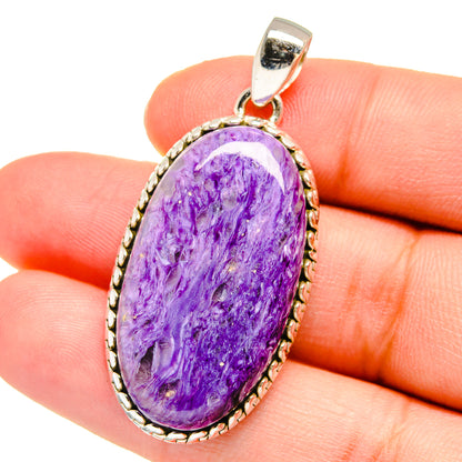 Charoite Pendants handcrafted by Ana Silver Co - PD16412