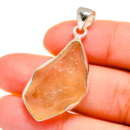 Libyan Desert Glass Pendants handcrafted by Ana Silver Co - PD16421