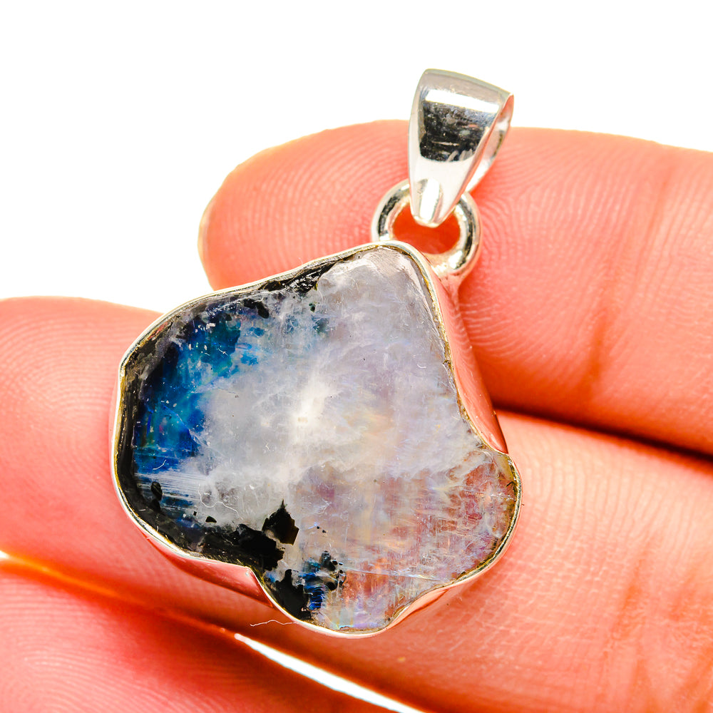 Rainbow Moonstone Pendants handcrafted by Ana Silver Co - PD16422