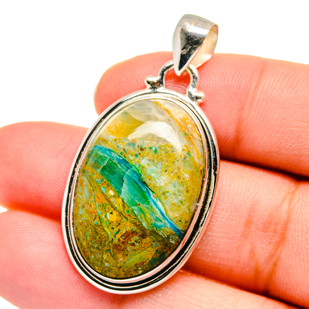 Peruvian Opal Pendants handcrafted by Ana Silver Co - PD16424