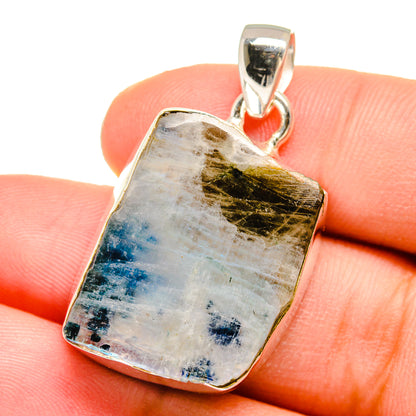 Rainbow Moonstone Pendants handcrafted by Ana Silver Co - PD16425