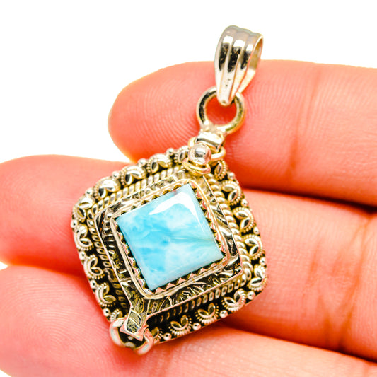 Larimar Pendants handcrafted by Ana Silver Co - PD16427