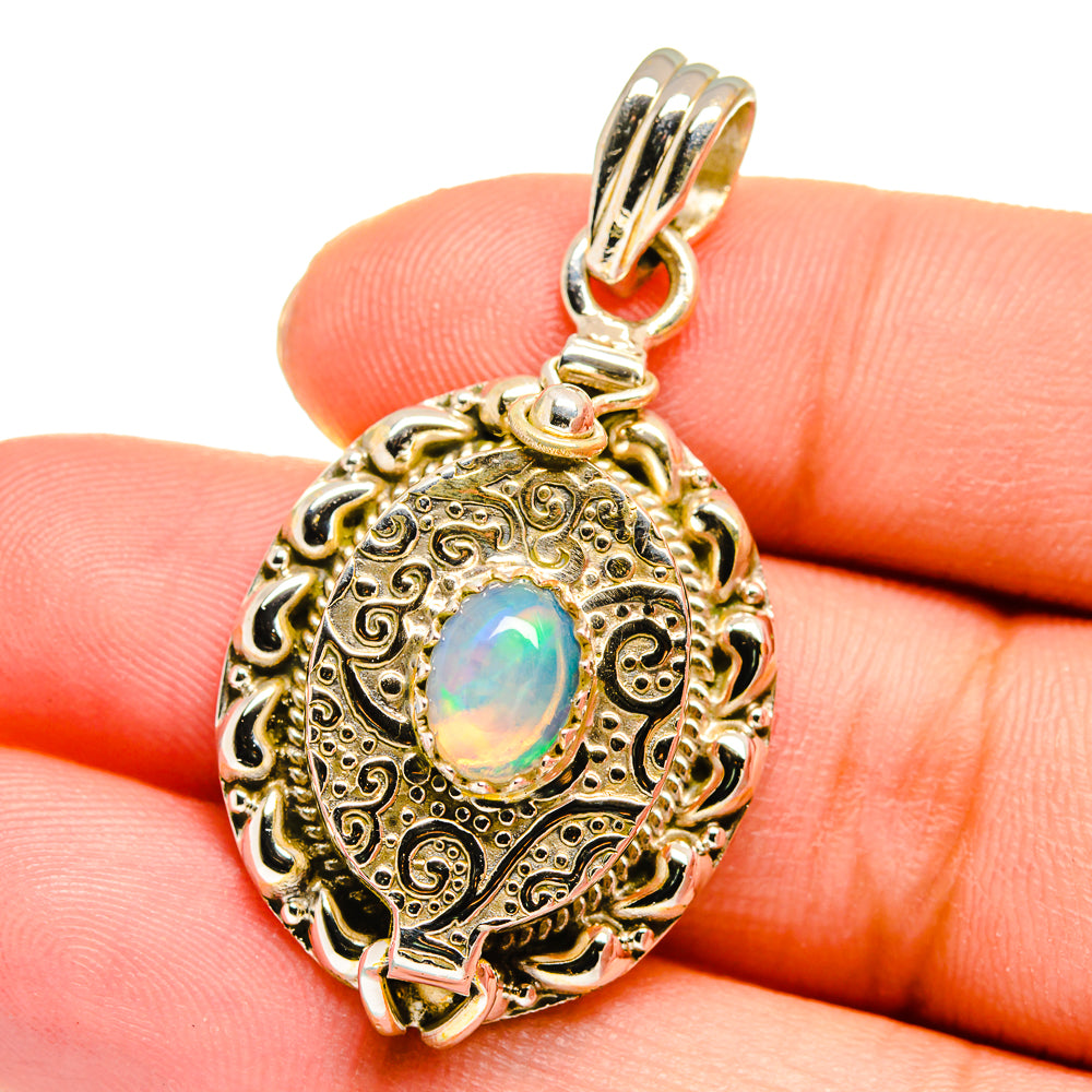 Ethiopian Opal Pendants handcrafted by Ana Silver Co - PD16430