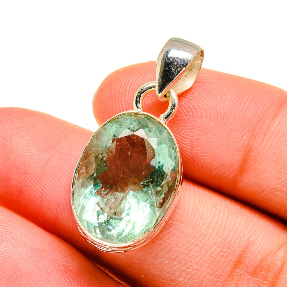 Green Fluorite Pendants handcrafted by Ana Silver Co - PD16433